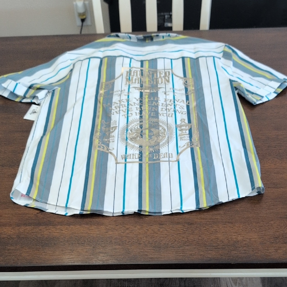 Short Sleeve Haunted Mansion Button Down Shirt 👻